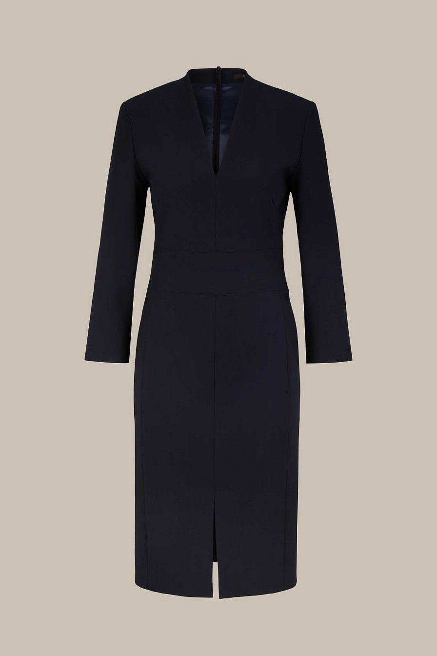 Windsor Cr Pe-Etui-Kleid In Navy Kleider & Overalls