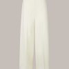 Windsor Schurwoll-Palazzo-Hose In Creme Hosen & Jeans