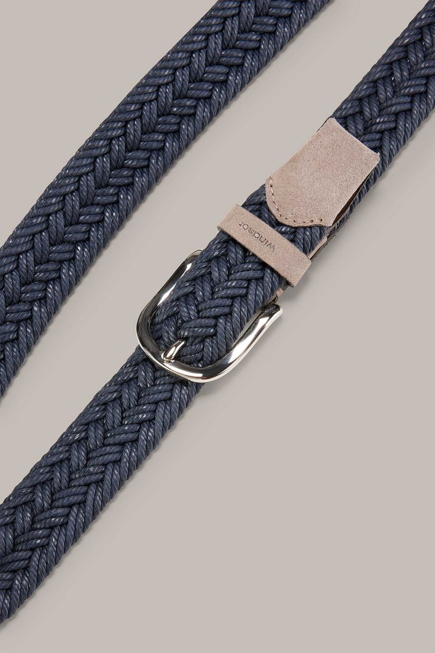 Windsor Geflochtener G Rtel In Navy Dunkelblau G Rtel