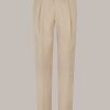 Windsor Baumwollmix-Baukasten-Hose Silvi Mit Bundfalte In Beige Hosen & Jeans