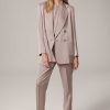 Windsor Cr Pe-Doppelreiher-Blazer In Taupe Blazer