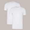 Windsor Two-Pack-Baumwollmix T-Shirts Mit Stretch Und Rundhals In Wei T-Shirts & Polos