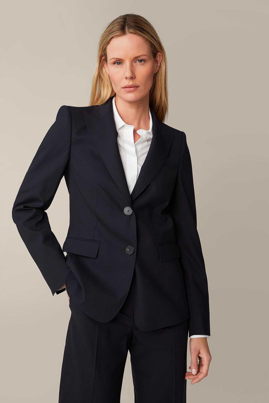 Windsor Schurwoll-Stretch-Blazer In Navy Blazer