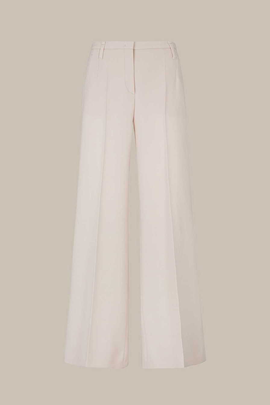 Windsor Wollcr Pe-Palazzo-Hose In Hellbeige Hosen & Jeans