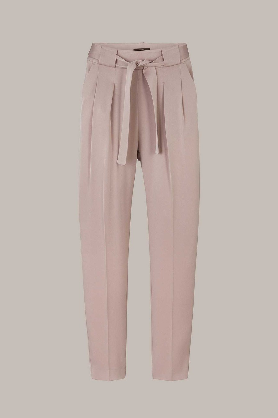 Windsor Cr Pe-Bundfalten-Hose In Taupe Hosen & Jeans