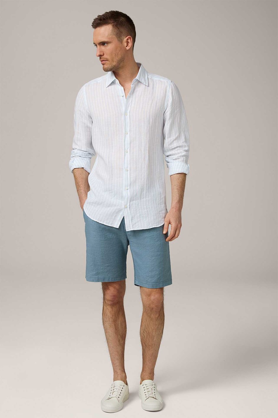 Windsor Leinenmix-Short Scurtino In Blau Hosen & Jeans