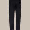 Windsor Wolljersey-Baukasten-Hose Floro Mit Bundfalte In Navy Hosen & Jeans