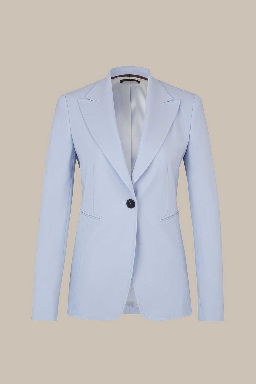 Windsor Wollstretch-Blazer In Hellblau Blazer