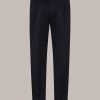 Windsor Baumwoll-Chino Sapo Mit Bundfalte In Navy Hosen & Jeans