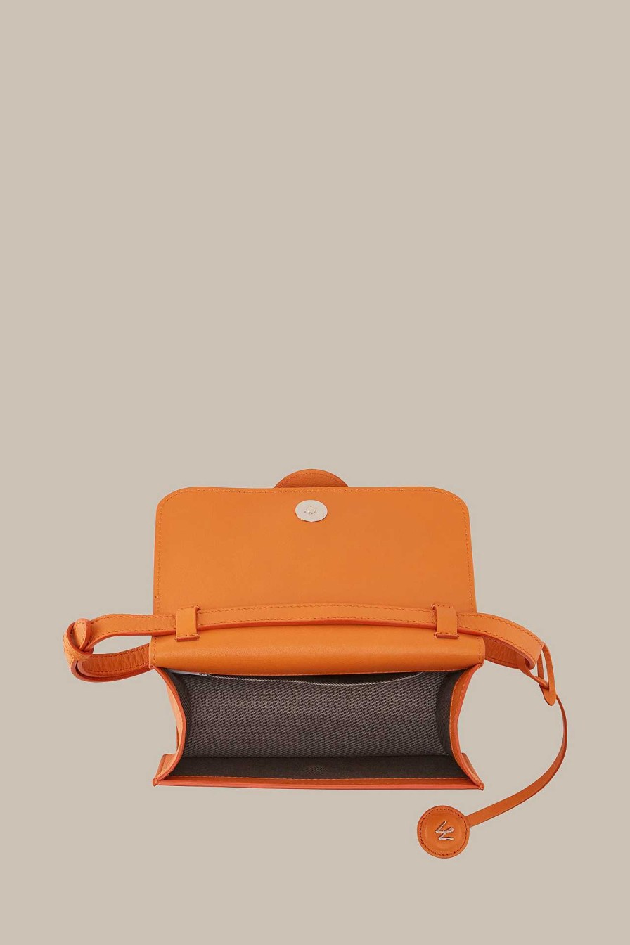 Windsor Crossbody-Bag Aus Nappaleder In Orange Taschen