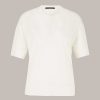 Windsor Tencel-Baumwoll T-Shirt In Ecru T-Shirts & Sweatshirts