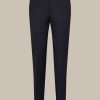 Windsor Schurwoll-Baukasten-Hose Sole In Marine Hosen & Jeans