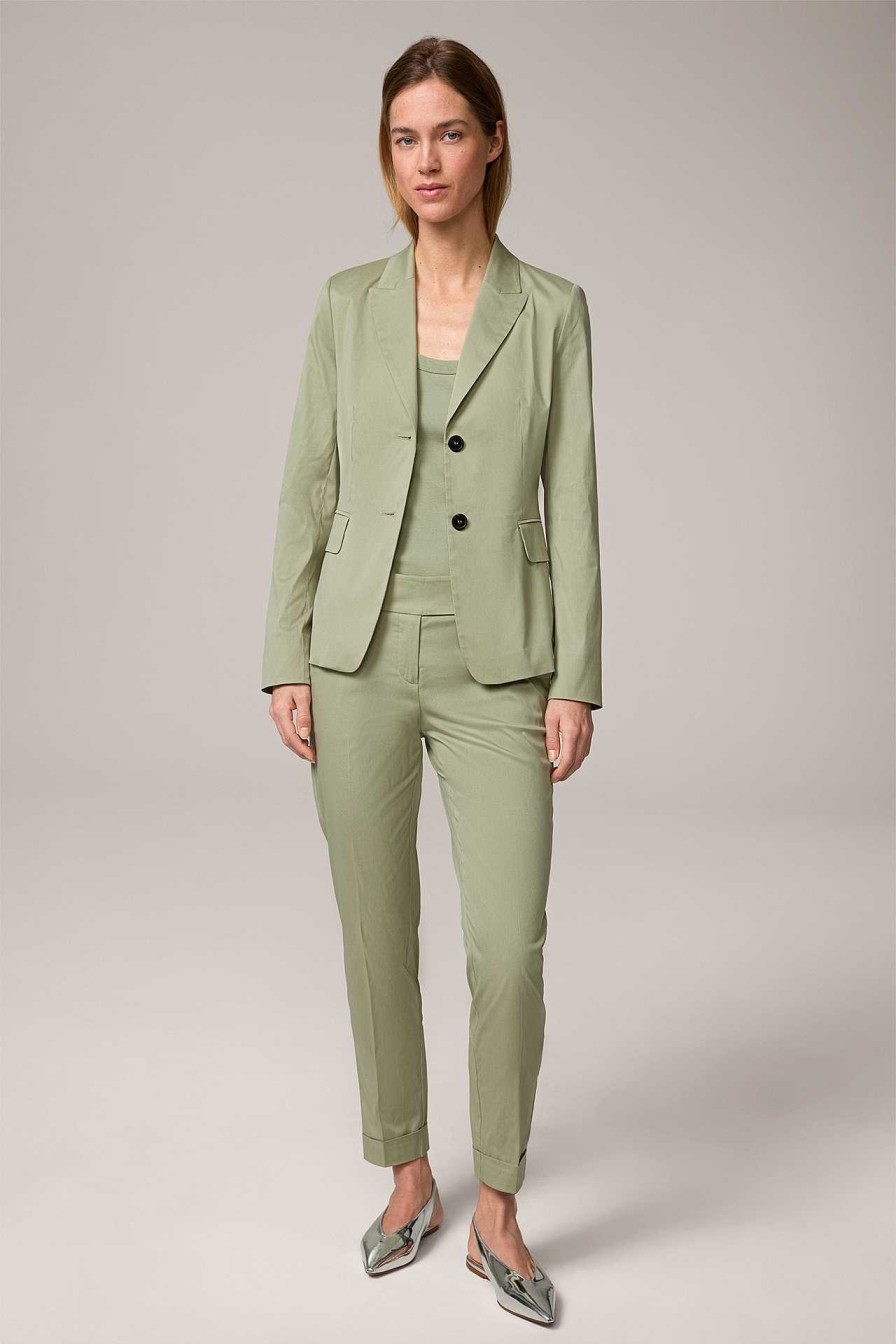 Windsor Baumwollstretch-Blazer In Hellgr N Blazer