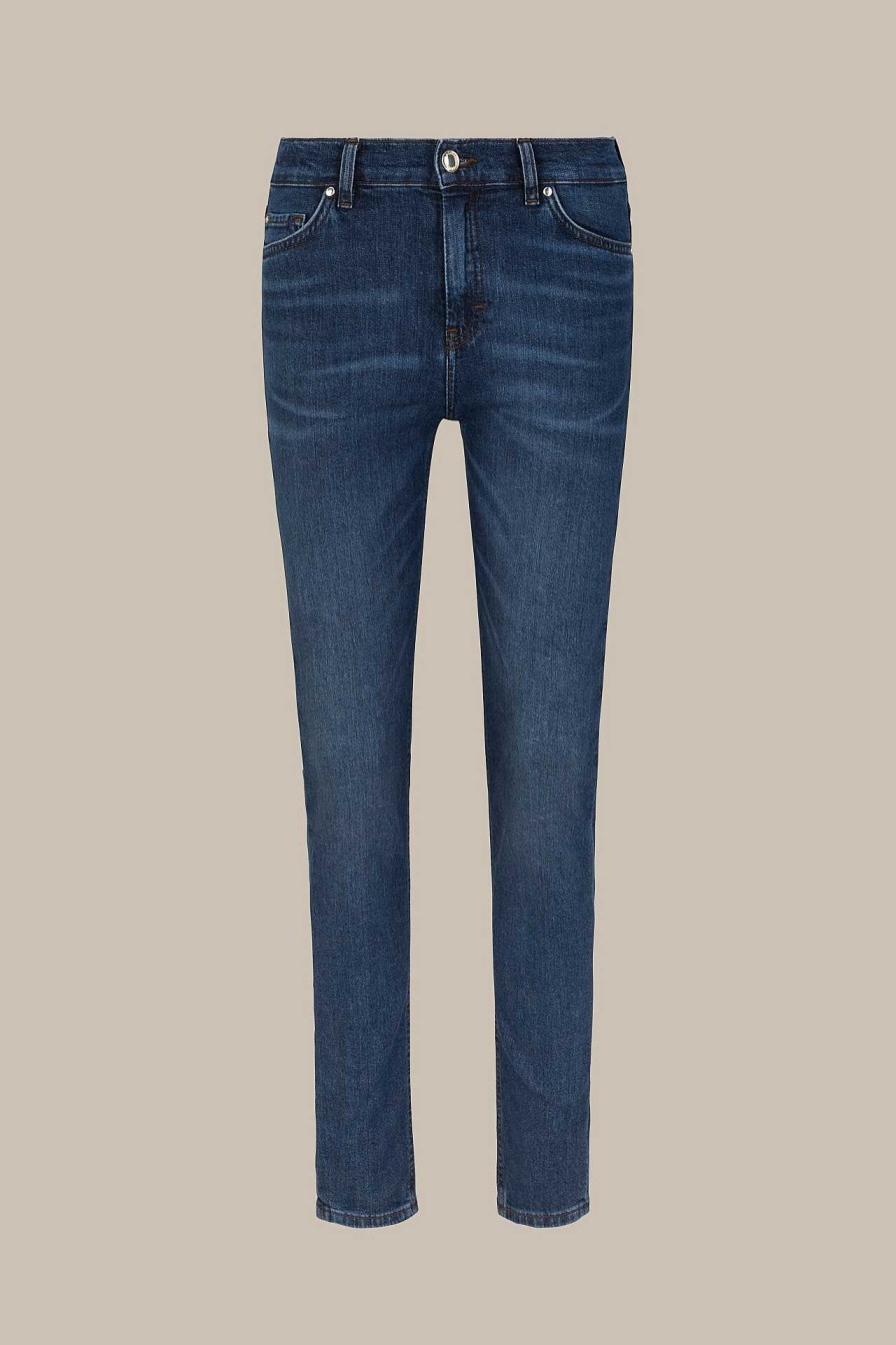 Windsor Jeans-Hose Im Slim Fit In Blue Washed Hosen & Jeans