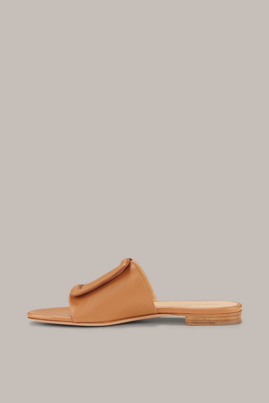 Windsor Slide Aus Nappaleder By Un Tzer In Cognac Schuhe