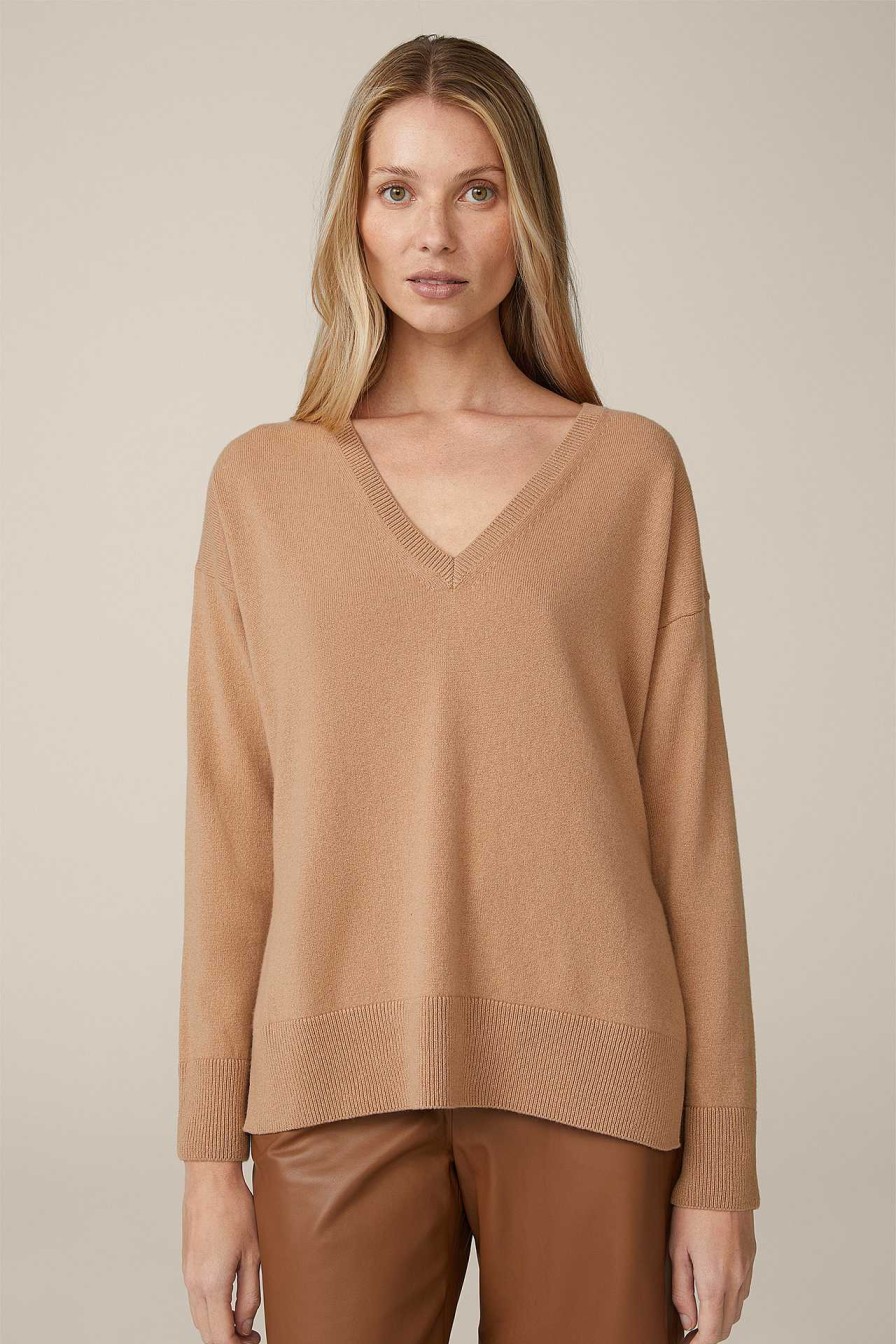 Windsor Cashmere-Pullover In Camel Strick