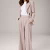 Windsor Schurwoll-Palazzo-Hose In Taupe Hosen & Jeans