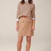 Windsor Schurwoll-Pullover Mit Cashmere In Kupfer-Ecru Gemustert Kupfer/Ecru Meliert Strick