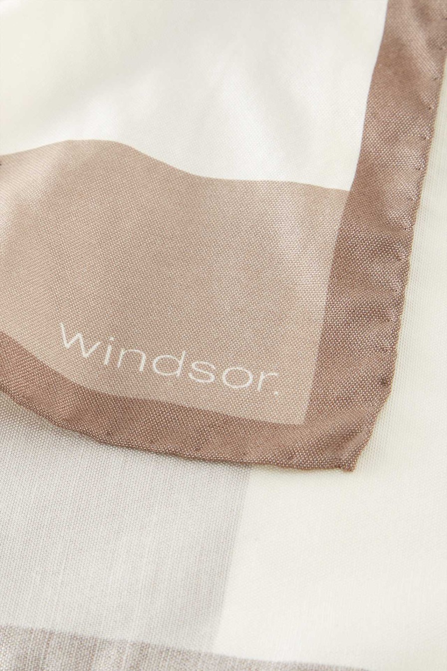 Windsor Einstecktuch Mit Seide In Gemustert Beige-Taupe-Creme Krawatten & Einsteckt Cher