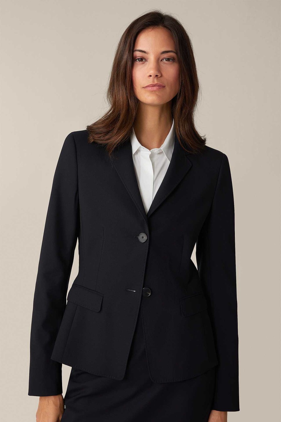 Windsor Schurwoll-Stretch-Blazer In Navy Blazer