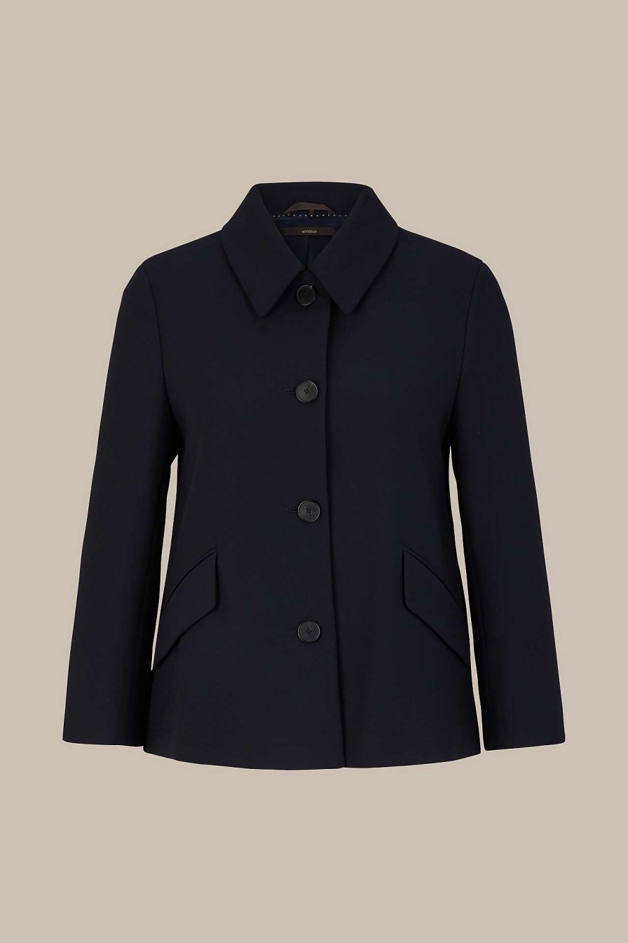 Windsor Cr Pe-Kurz-Blazer In Navy Blazer