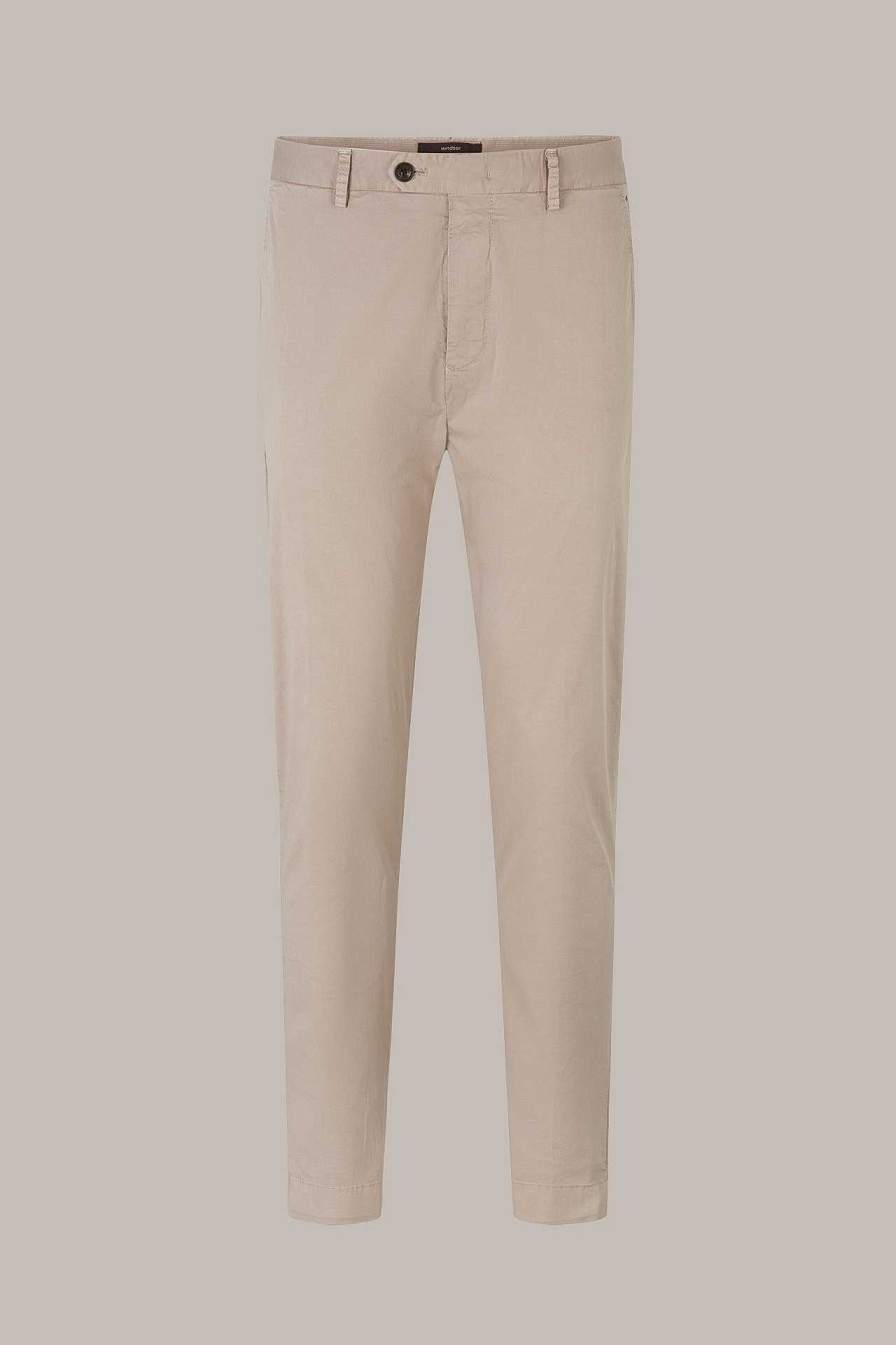 Windsor Baumwoll-Chino Flero In Grau Beige Hosen & Jeans