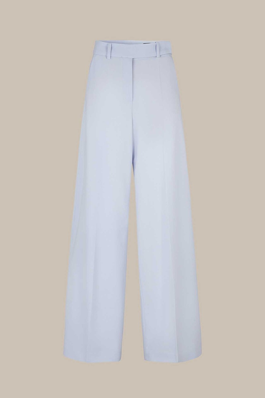 Windsor Wollstretch-Palazzo-Hose In Hellblau Hosen & Jeans