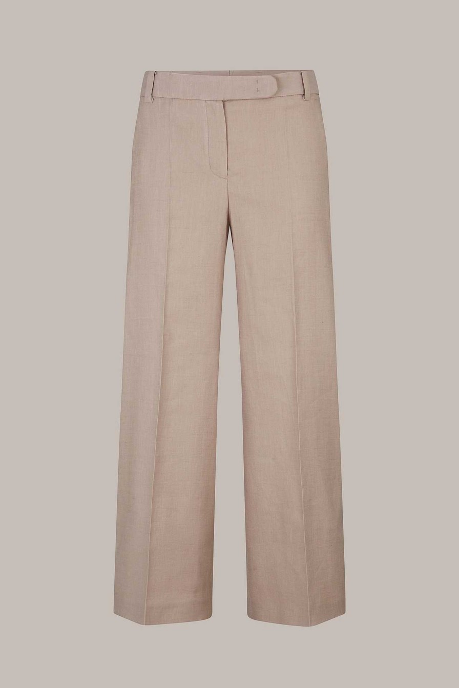 Windsor Leinenstretch-Palazzo-Hose, Verk Rzt, In Taupe Hosen & Jeans