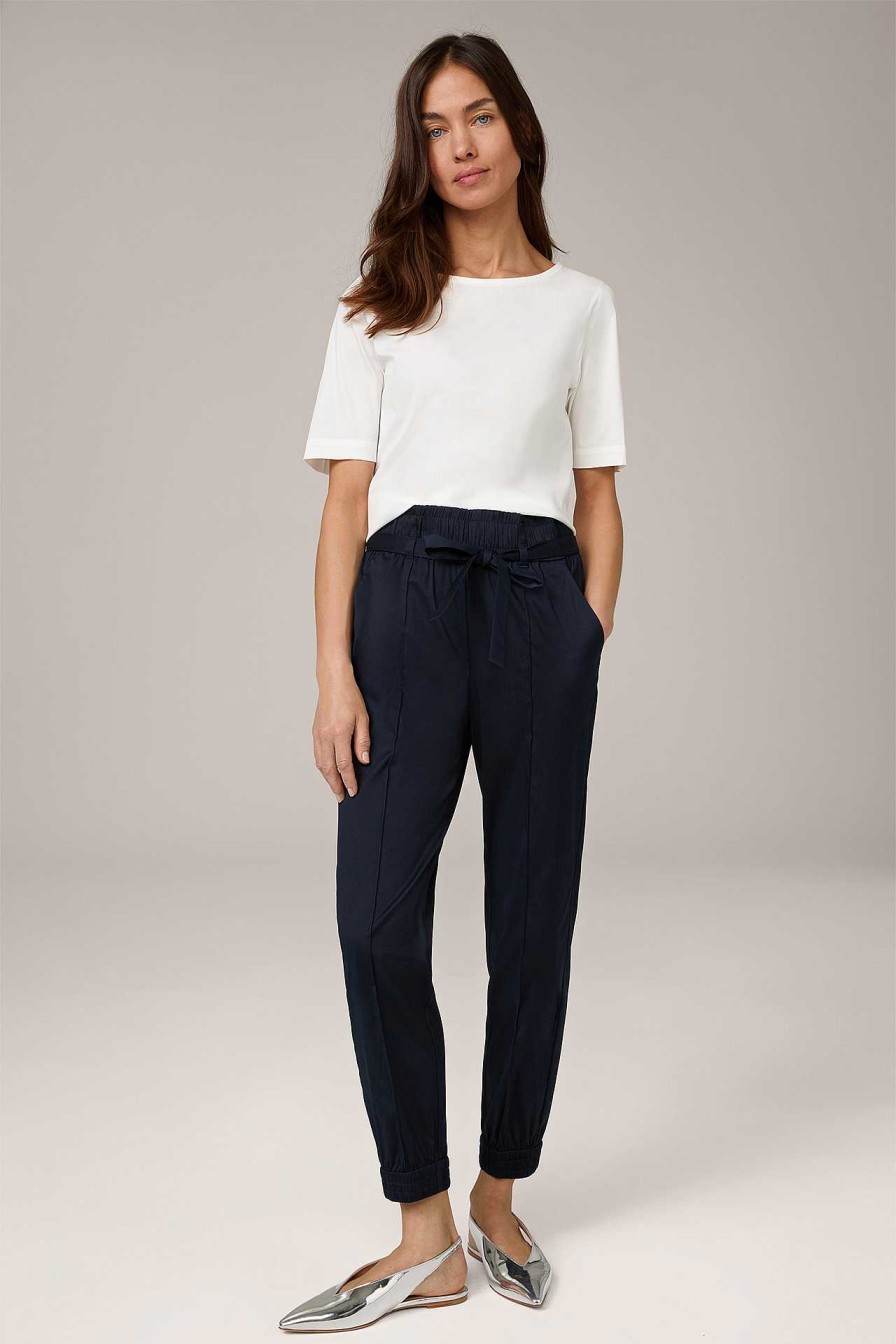 Windsor Baumwollstretch-Bluse In Ecru Blusen & Tops