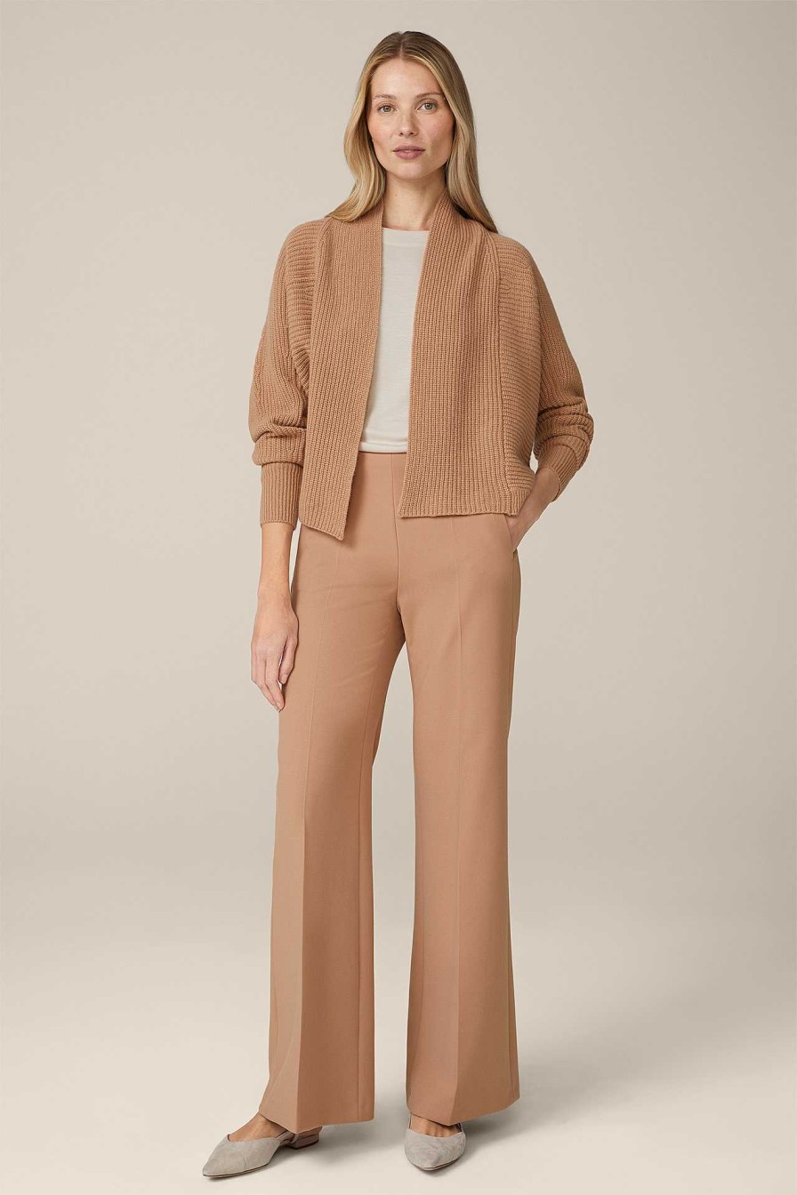 Windsor Cashmere-Cardigan In Camel Strick