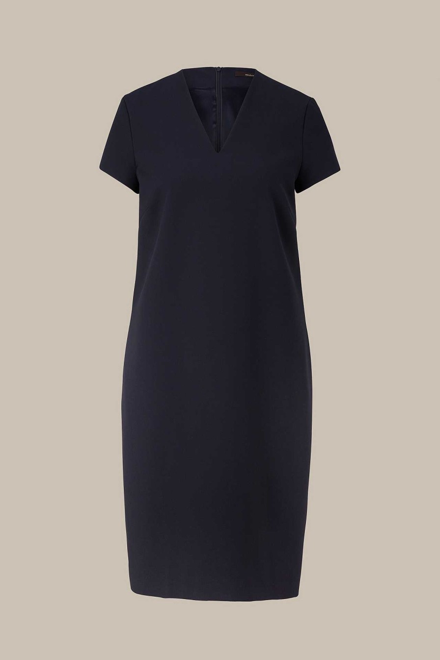 Windsor Cr Pe-Eggshape-Kleid In Navy Kleider & Overalls