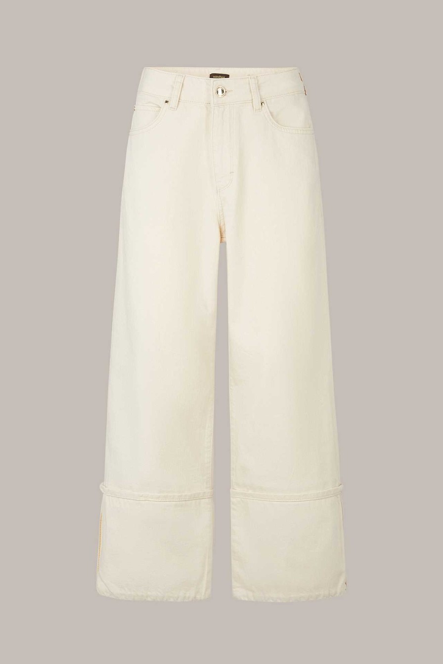 Windsor Jeans-Culotte In Creme Hosen & Jeans