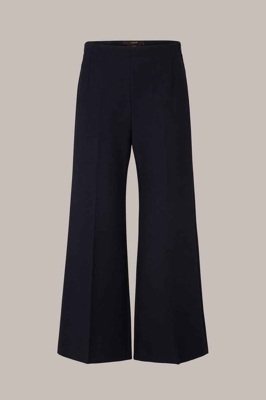 Windsor Cr Pe-Culotte In Navy Hosen & Jeans