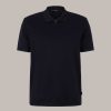 Windsor Baumwoll-Poloshirt Floro Mit Zipper In Navy T-Shirts & Polos