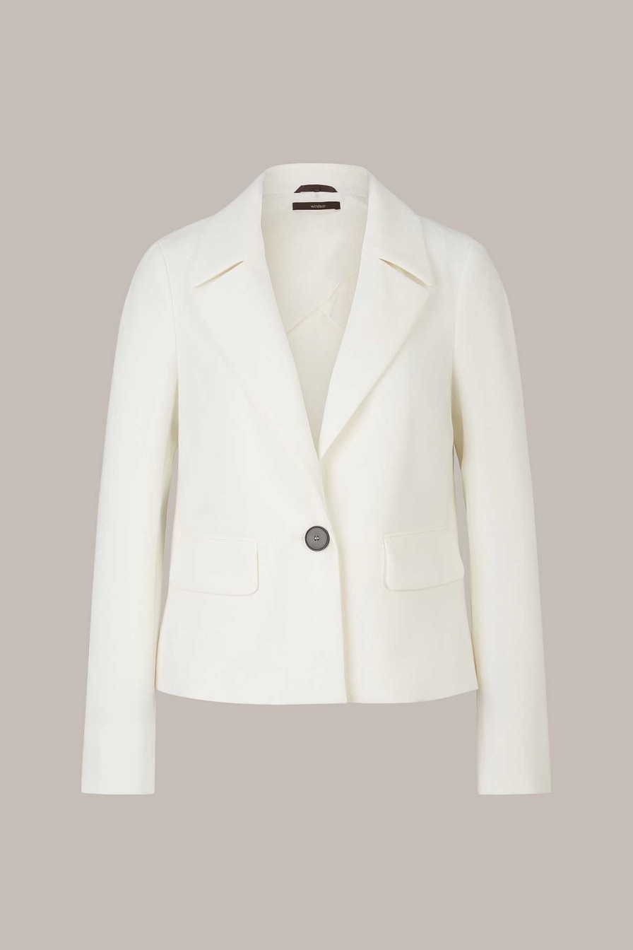 Windsor Cr Pe-Blazer-Jacke In Ecru Blazer