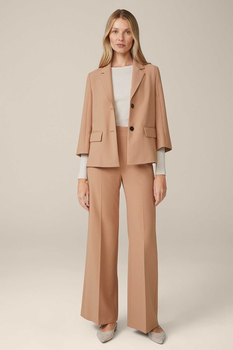 Windsor Cr Pe-Blazer-Jacke In Camel Blazer