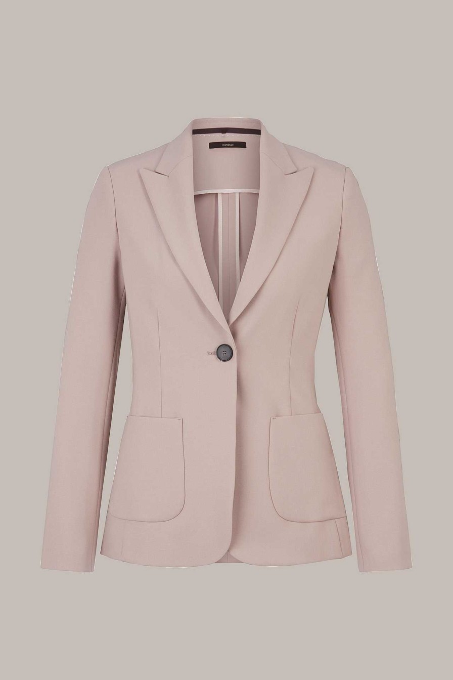 Windsor Cr Pe-Blazer In Taupe Blazer