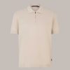 Windsor Baumwoll-Poloshirt Floro Mit Zipper In Beige T-Shirts & Polos