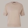 Windsor Tencel-Baumwoll T-Shirt In Taupe T-Shirts & Sweatshirts