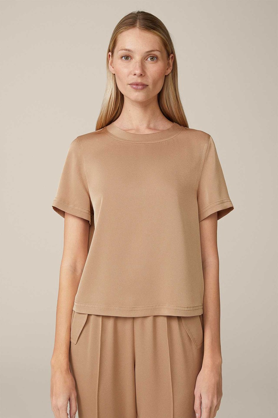 Windsor Cr Pe-Blusen-Shirt In Camel Blusen & Tops