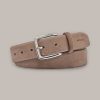 Windsor Veloursleder-G Rtel In Taupe G Rtel