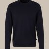 Windsor Baumwoll-Langarm-Shirt Frido In Navy T-Shirts & Polos