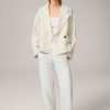 Windsor Tweed-Kurzblazer-Jacke Mit Breitem Revers In Creme Blazer