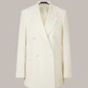 Windsor Schurwoll-Doppelreiher-Blazer In Creme Blazer