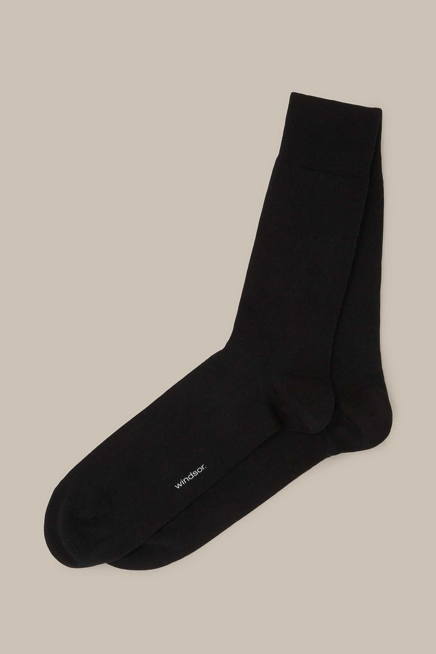 Windsor Socken In Schwarz Socken