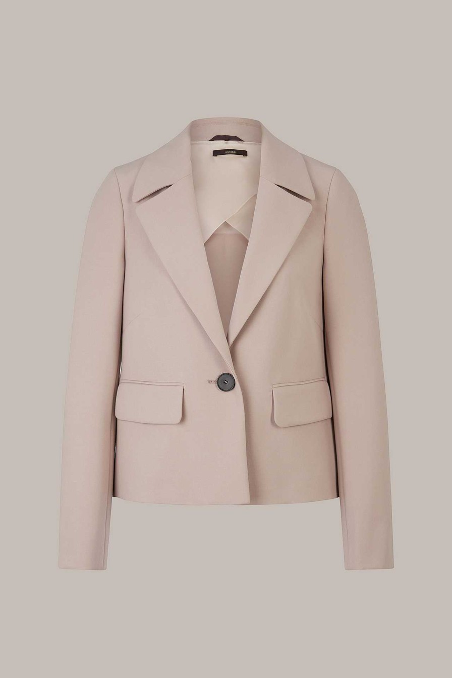 Windsor Cr Pe-Blazer-Jacke In Taupe Blazer