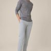 Windsor Strick-Pullover Nando Mit Seide Und Cashmere In Grau Meliert Strick