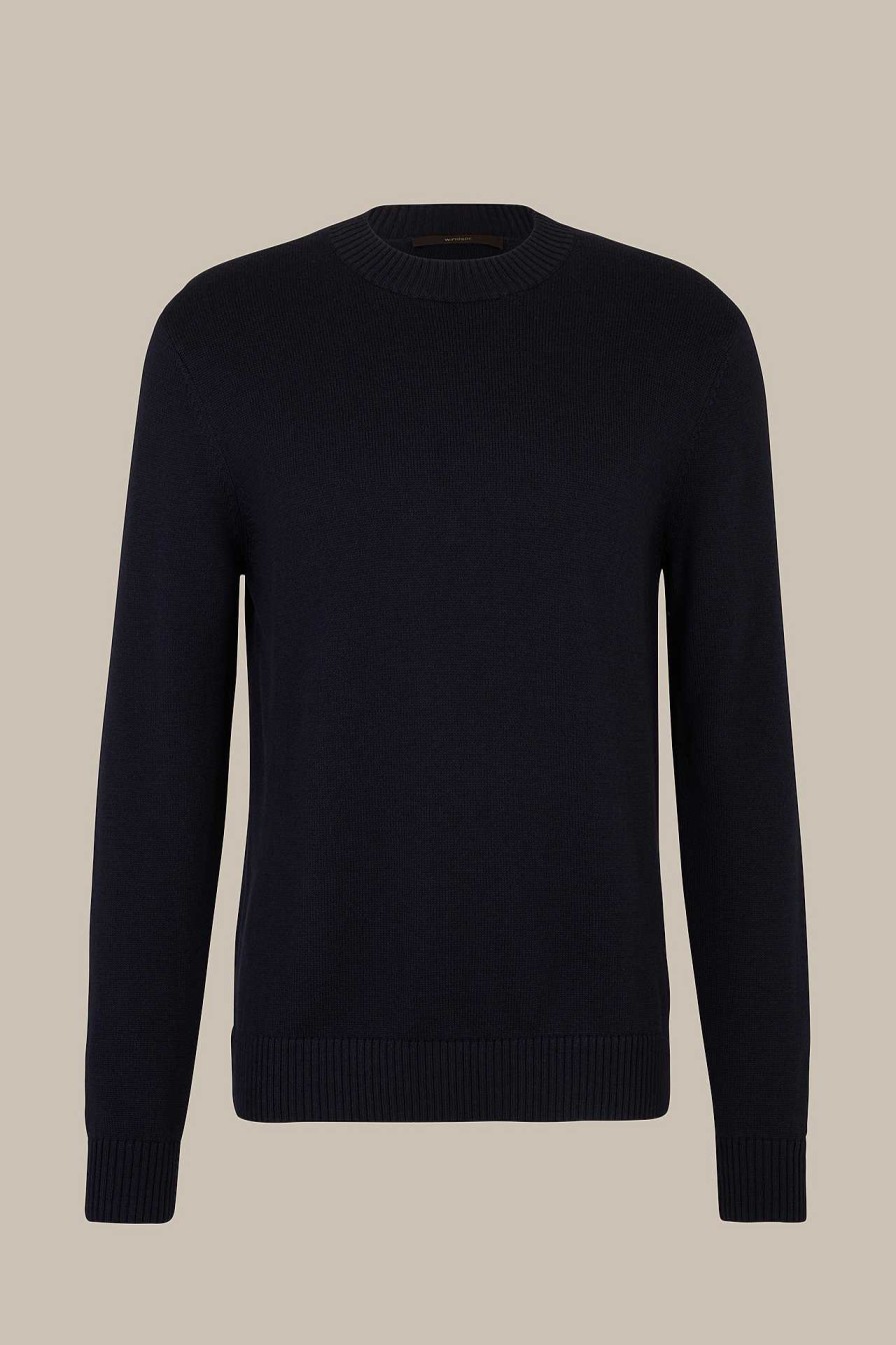 Windsor Strickpullover Nedo In Navy Strick