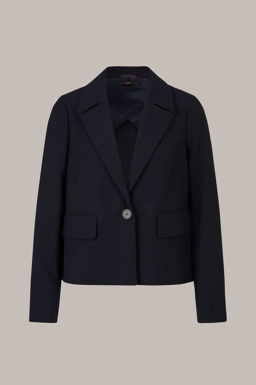 Windsor Cr Pe-Blazer-Jacke In Navy Blazer