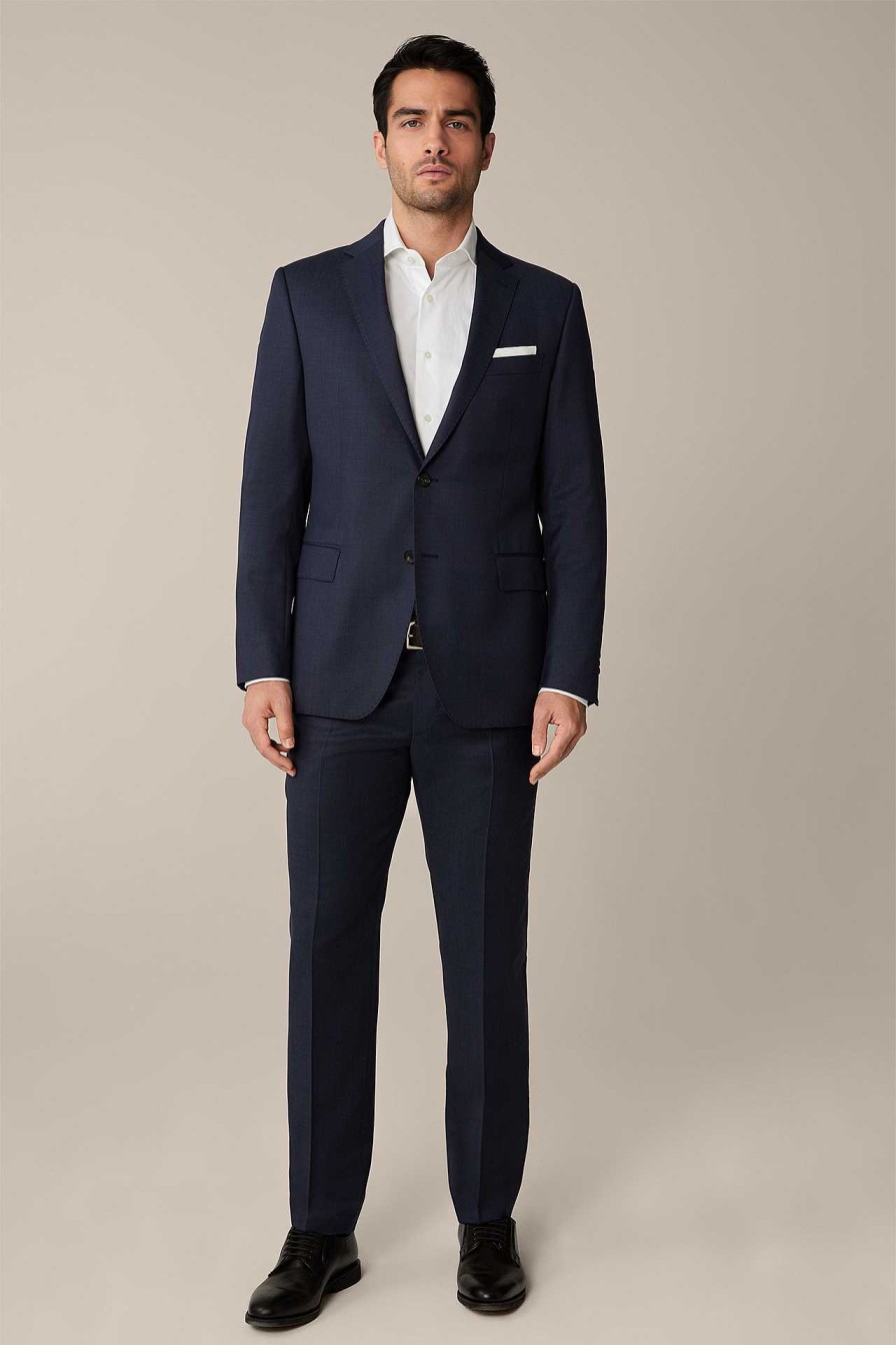 Windsor Schurwoll-Baukasten-Hose Sole In Navy Meliert Hosen & Jeans